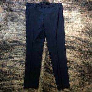Vince Cropped Navy Trousers Size 8
